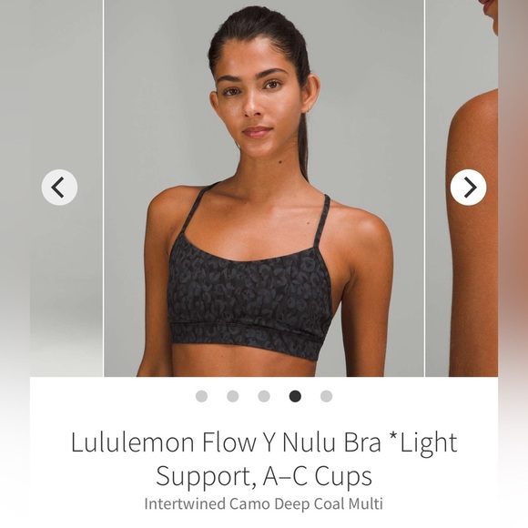 Lululemon Flow Y Nulu Bra *Light Support, A–C Cups
Intertwined Camo Deep Coal 6 - Picture 2 of 8
